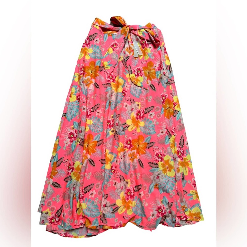 Cupio bright tropical print maxi skirt Medium